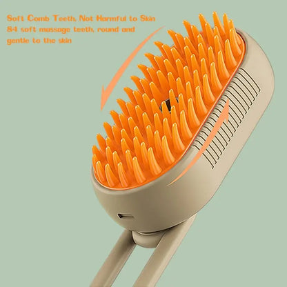 Steamy Pet Grooming Brush