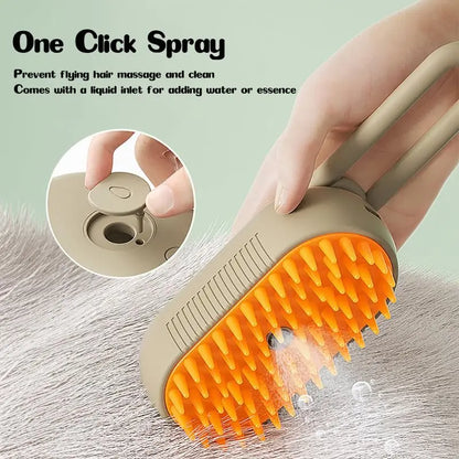 Steamy Pet Grooming Brush